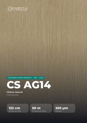 CS AG14 Natural Oak : couverture de la fiche technique