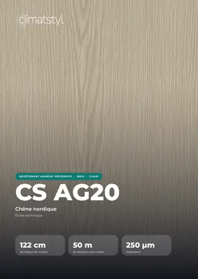 Couverture de la fiche technique CS AG20 Nordic Oak