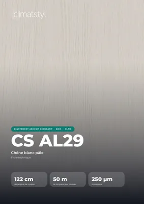 Couverture de la fiche technique CS AL29 White Oak