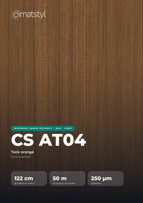 Couverture de la fiche technique CS AT04 Orangey Teak