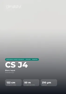 Couverture de la fiche technique CS J4 Lacquered White