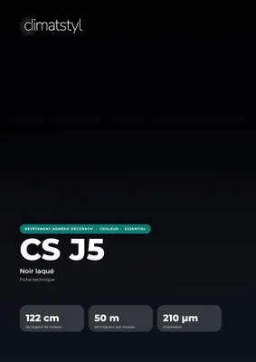 CS J5 Lacquered Black : couverture de la fiche technique