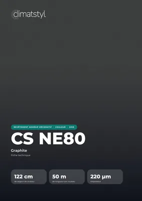 Couverture de la fiche technique CS NE80 Charcoal