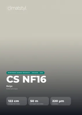 Couverture de la fiche technique CS NF16 Ivory