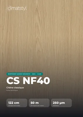 Couverture de la fiche technique CS NF40