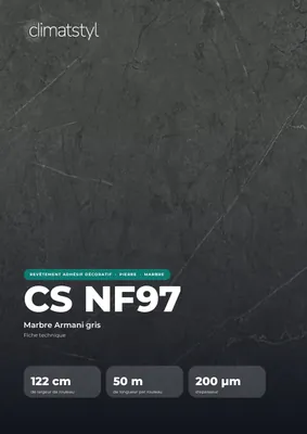 CS NF97 Armani Gris : couverture de la fiche technique