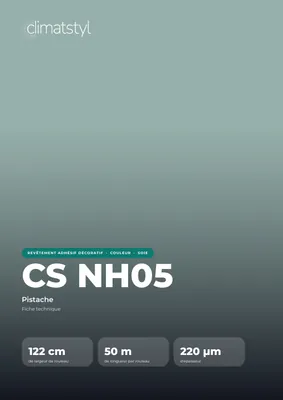 Couverture de la fiche technique CS NH05 Pistachio