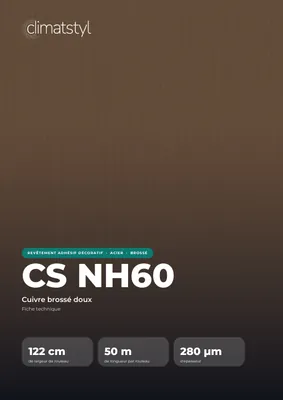 Couverture de la fiche technique CS NH60