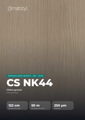 Couverture de la fiche technique CS NK44 Gravel Oak