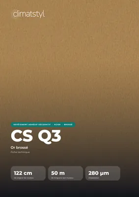 Couverture de la fiche technique CS Q3 Hard Gold