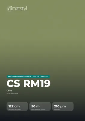 Couverture de la fiche technique CS RM19 Olive