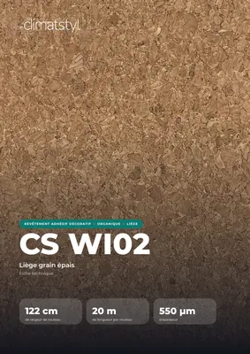 CS WI02 Large Grain : couverture de la fiche technique